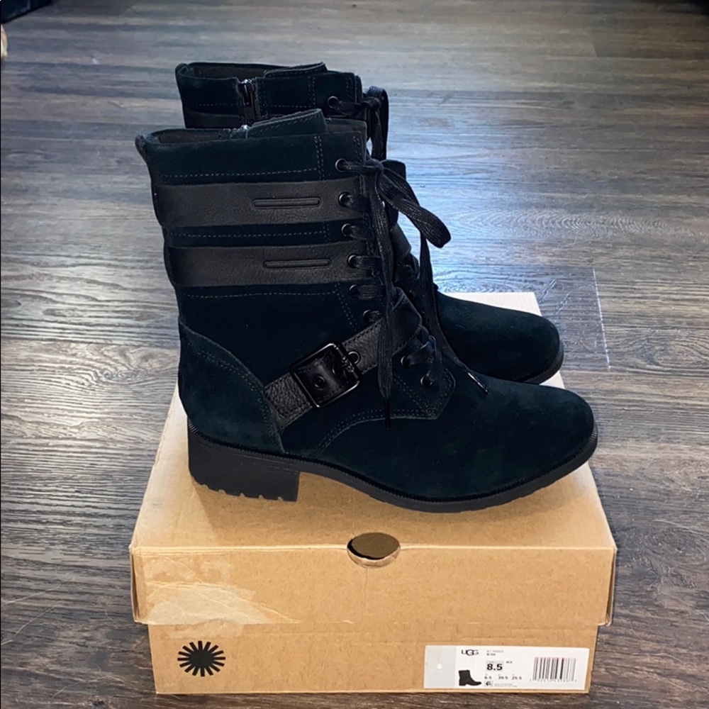 UGG Zia Boot Black Size 8.5B.New with box.